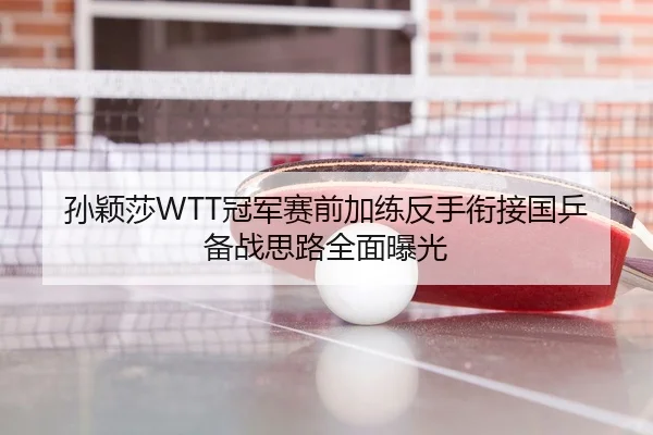 孙颖莎WTT冠军赛前加练反手衔接国乒备战思路全面曝光